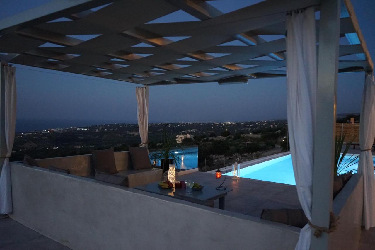 Eva Villas West With Infinity Pool & And Panoramic Sea View Gerani Chanion Esterno foto