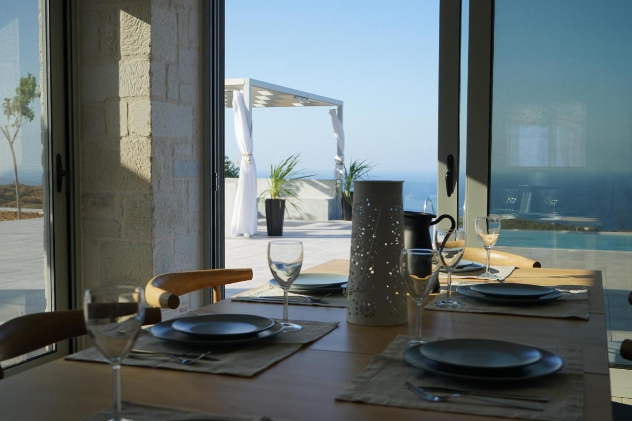 Eva Villas West With Infinity Pool & And Panoramic Sea View Gerani Chanion Esterno foto