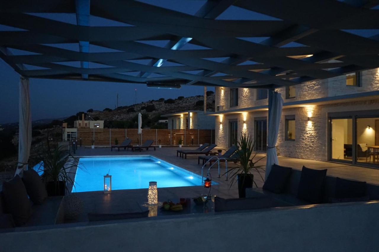 Eva Villas West With Infinity Pool & And Panoramic Sea View Gerani Chanion Esterno foto