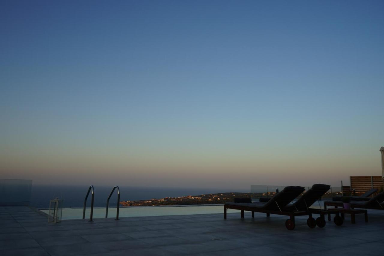 Eva Villas West With Infinity Pool & And Panoramic Sea View Gerani Chanion Esterno foto