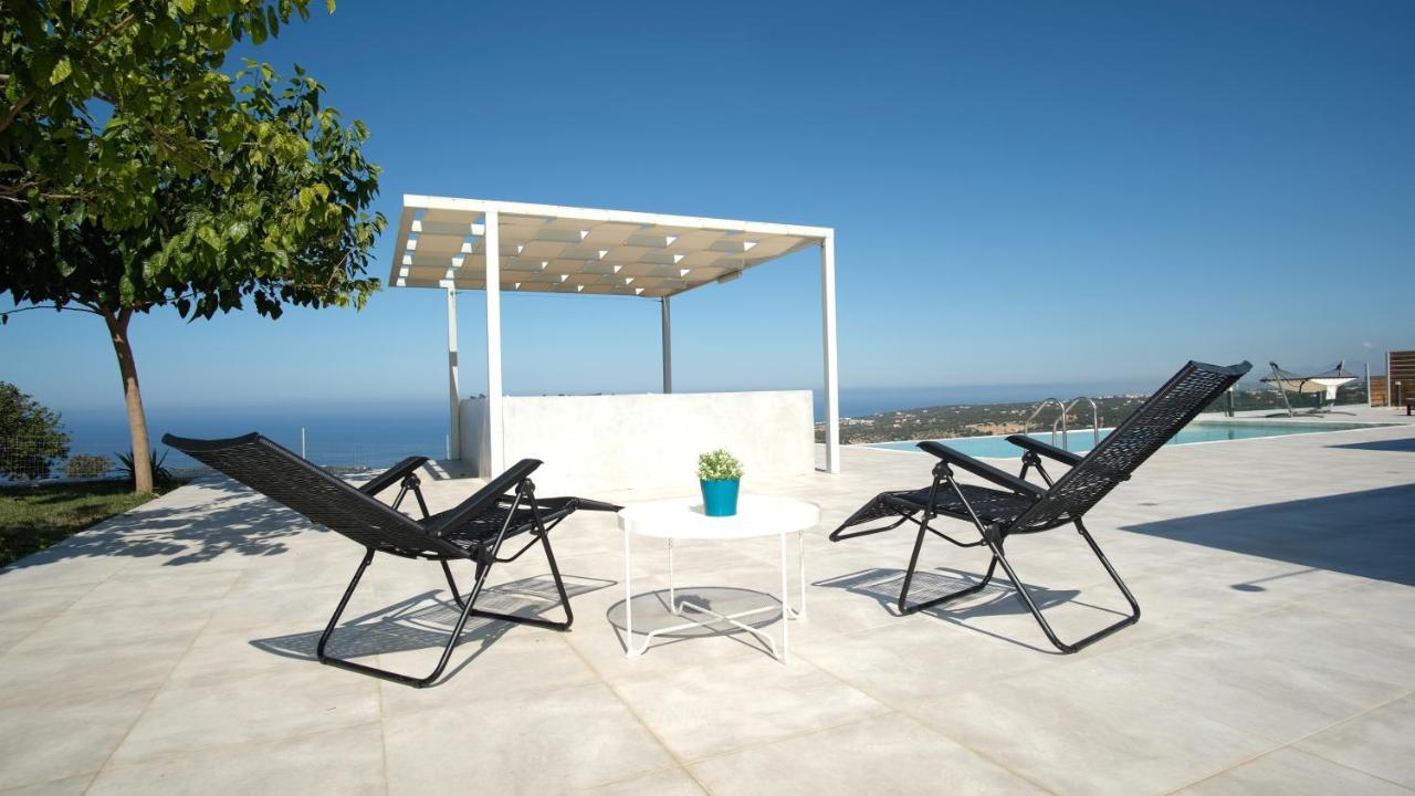 Eva Villas West With Infinity Pool & And Panoramic Sea View Gerani Chanion Esterno foto