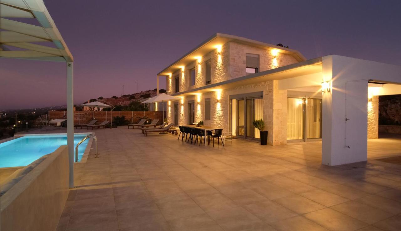 Eva Villas West With Infinity Pool & And Panoramic Sea View Gerani Chanion Esterno foto