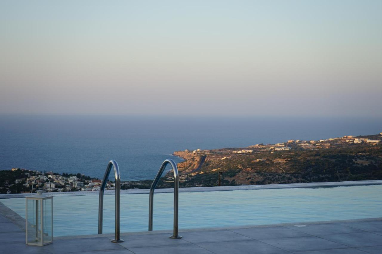 Eva Villas West With Infinity Pool & And Panoramic Sea View Gerani Chanion Esterno foto