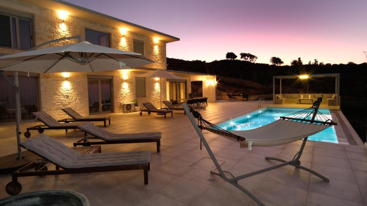 Eva Villas West With Infinity Pool & And Panoramic Sea View Gerani Chanion Esterno foto