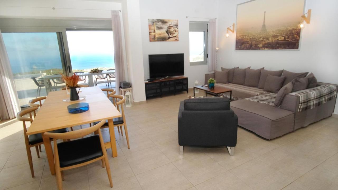 Eva Villas West With Infinity Pool & And Panoramic Sea View Gerani Chanion Esterno foto