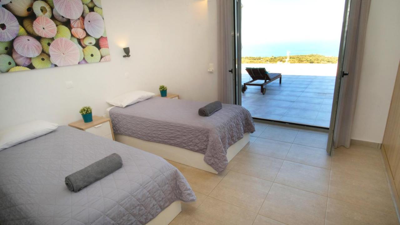 Eva Villas West With Infinity Pool & And Panoramic Sea View Gerani Chanion Esterno foto