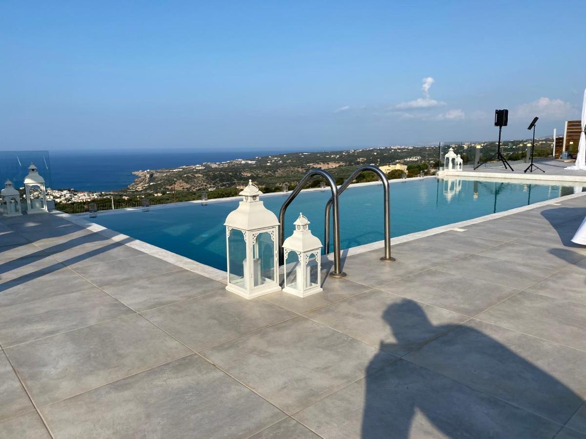 Eva Villas West With Infinity Pool & And Panoramic Sea View Gerani Chanion Esterno foto
