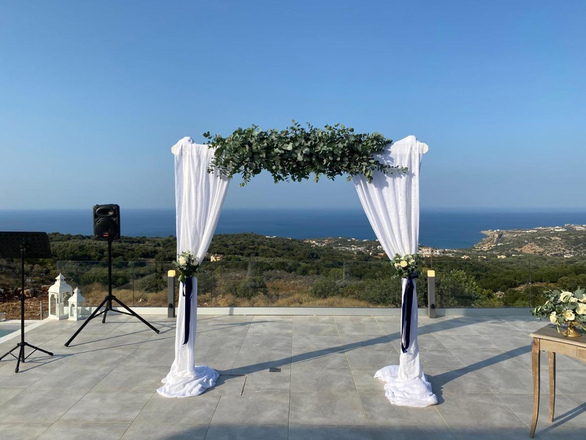Eva Villas West With Infinity Pool & And Panoramic Sea View Gerani Chanion Esterno foto