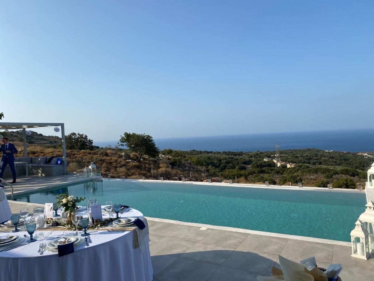 Eva Villas West With Infinity Pool & And Panoramic Sea View Gerani Chanion Esterno foto